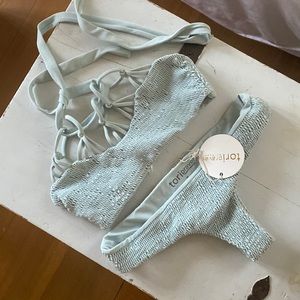 Tori prayer halter bikini set